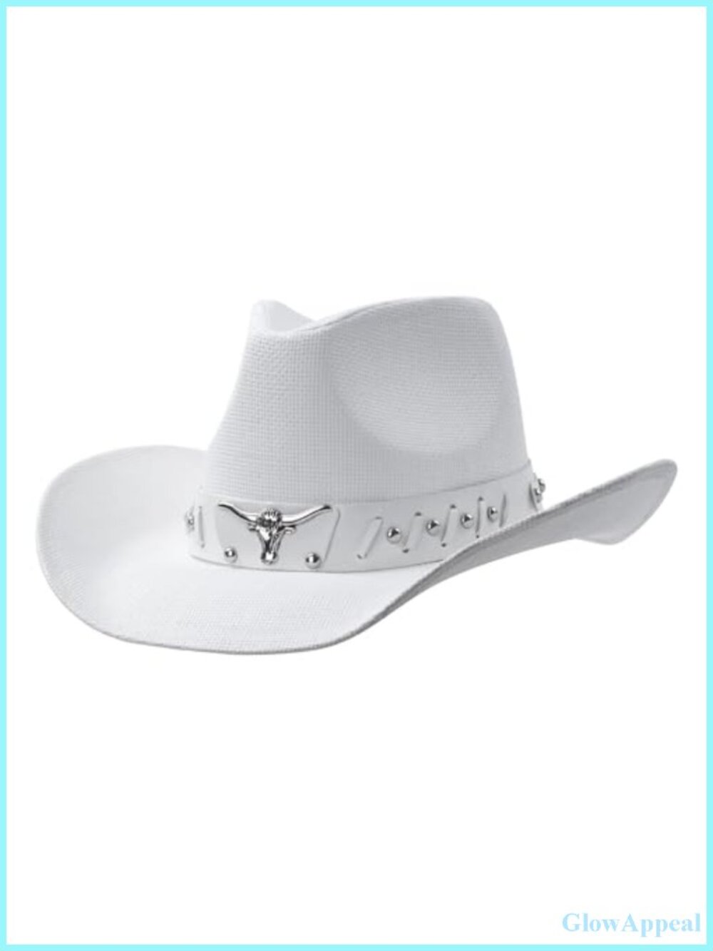 Straw Cowboy Hat with Wide Brim and Adjustable Band